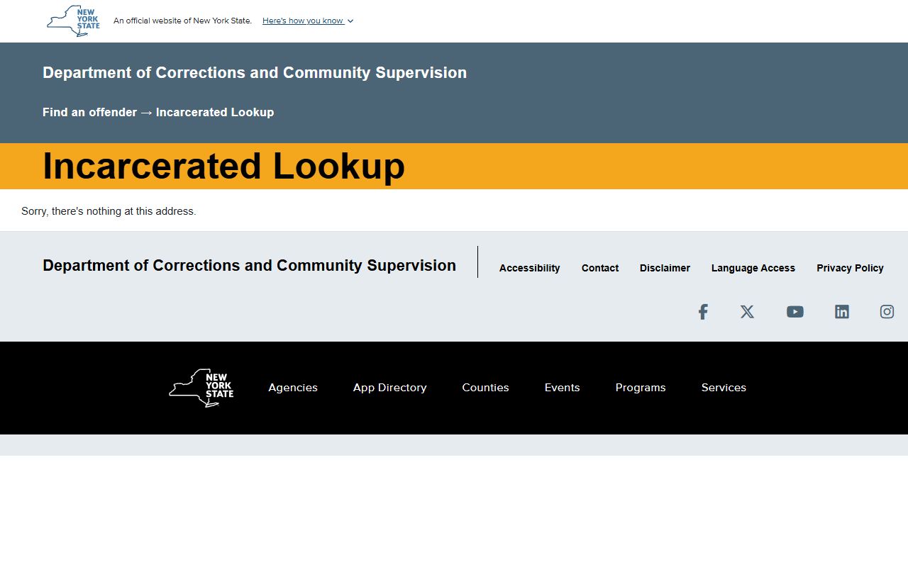 Franklin County inmate population DOCCS incarcerated lookup form